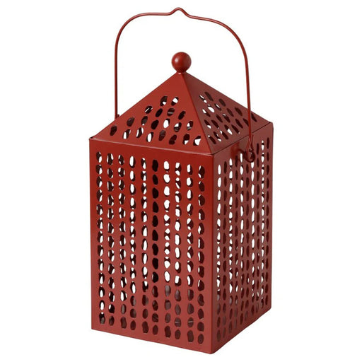 "IKEA Aromatisk Lantern, 30 cm, with candlelight creating a warm atmosphere in an entryway-90541876
