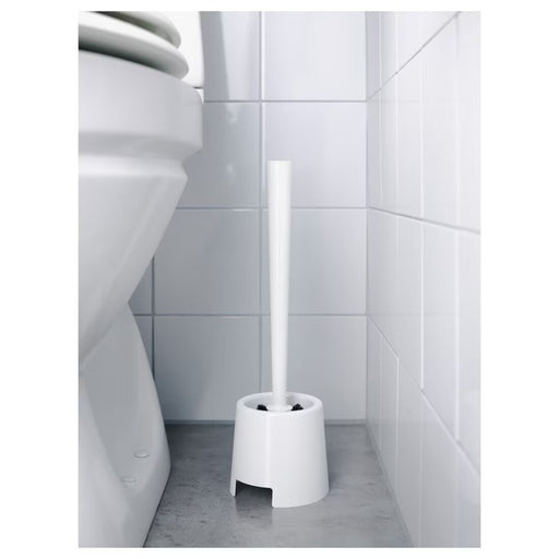 Digital Shoppy BOLMEN white toilet brush and holder, space-saving and easy to clean. 60165615