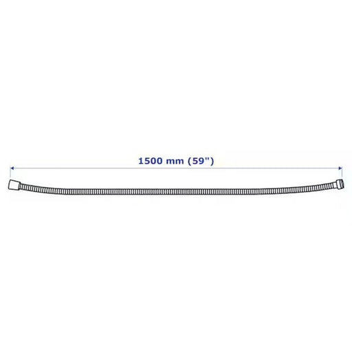 IKEA LILLREVET Shower Hose in white measuring 150 cm length - 50390563