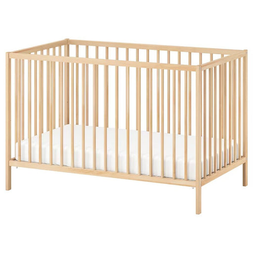 Beech wood Ikea Cot with adjustable mattress height 70443004 