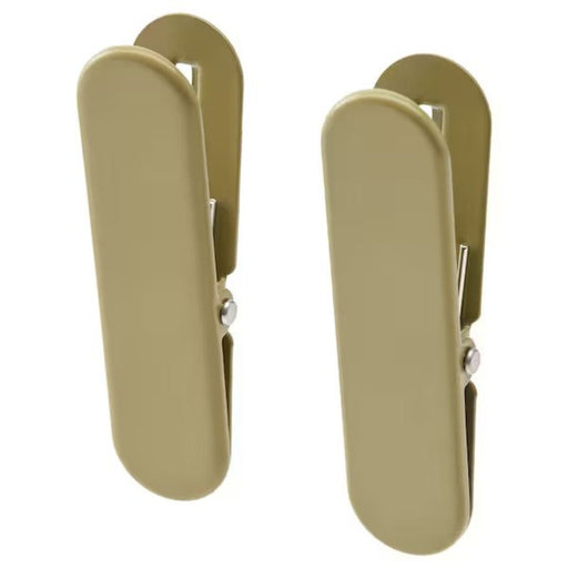 IKEA SKÅDIS Clip in Beige-Green (2 Pack) - Perfect for Pegboard Organization