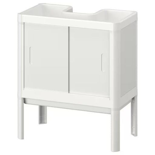 "Modern white wash-basin base cabinet from IKEA"