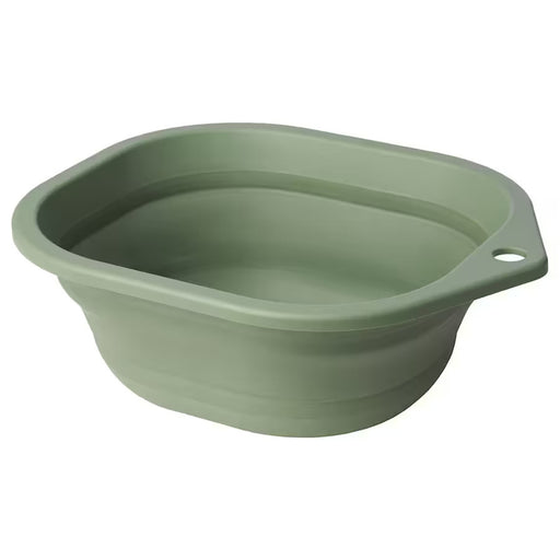 PEPPRIG 10L collapsible wash-tub in green, ideal for laundry and cleaning-50572964
