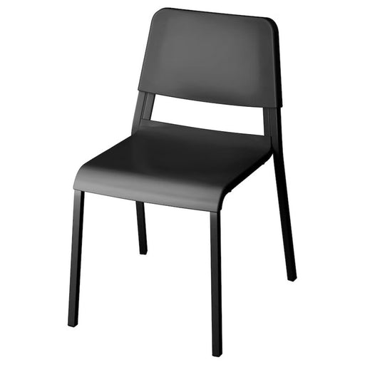 IKEA TEODORES Chair in black, showcasing its sleek design and comfortable seat-00530622