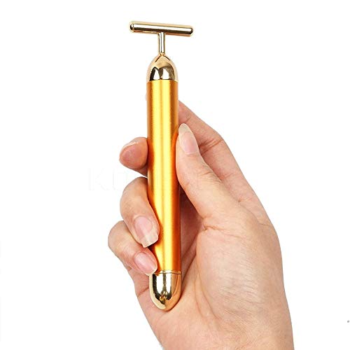 Digital Shoppy Beauty Slimming Face 24k Gold Vibration Facial Beauty Roller Massager Stick Lift Skin Tightening--FREE SHIPPING - digitalshoppy.in