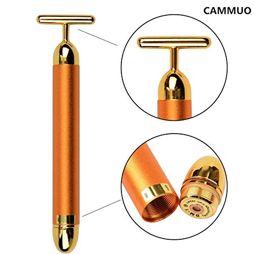 Digital Shoppy Beauty Slimming Face 24k Gold Vibration Facial Beauty Roller Massager Stick Lift Skin Tightening--FREE SHIPPING - digitalshoppy.in