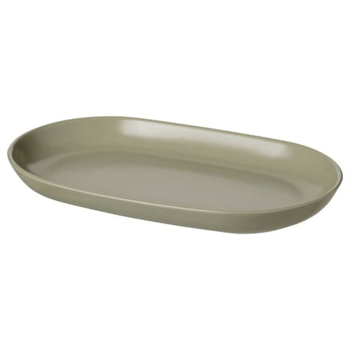  IKEA Serving Plate, matt Green 32x18 cm dinner modern online low price kitchenware home ceramic digital shoppy 20477204