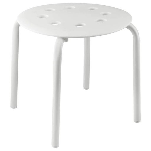 digital shoppy ikea stool , A white 30 cm stool from IKEA, with a circular seat and four cylindrical legs. 30449913