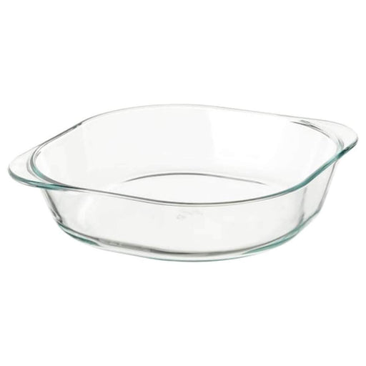 Digital Shoppy IKEA Oven Dish, Clear Glass, 24.5x24.5 cm (9 ¾x9 ¾") - digitalshoppy.in