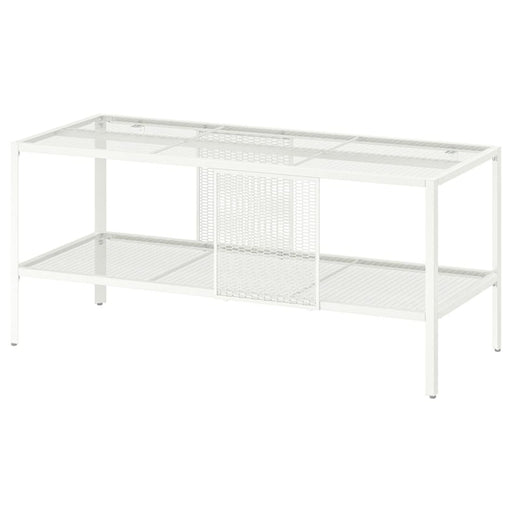 Digital Shoppy IKEA  TV Bench, Metal/White, 90x35x40 cm (35 3/8x13 3/4x15 3/4") , Efficient and space-saving IKEA TV Bench - Metal/White, 90x35x40 cm, designed to create a modern entertainment space. 50483878