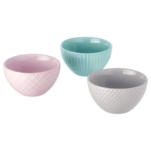 The IKEA KEJSERLIG Bowl in mixed colours, a beautiful and functional stoneware bowl for serving food. 70460121