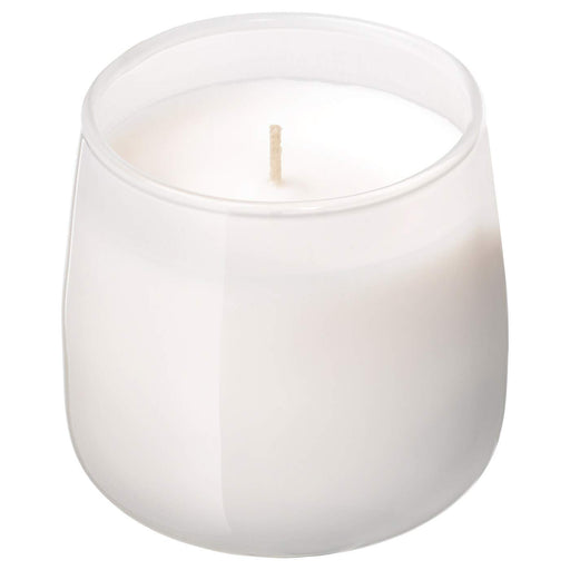 IKEA Scented Candle in Glass - Linen Breeze(White) - digitalshoppy.in