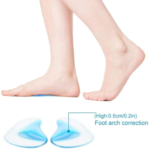 Digital Shoppy 1 Pair Silicone Gel Children Orthotics Insoles for Kids Baby Flatfoot Orthopedic Corrector Arch Support Cushion Shoes Pads Sole(Small)