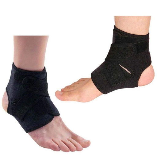 Digital Shoppy 1Pc Black Adjustable Ankle Support Elastic Brace Guard Protector