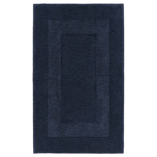 Dark blue bath mat from IKEA with plush texture and anti-slip backing for added safety and comfort 50500137