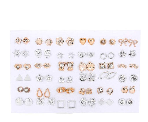 Digital Shoppy Gold Plated & Silver Plated Zinc Alloy Rhinestone & Crystal Earrings For Women & Girls - digitalshoppy.in