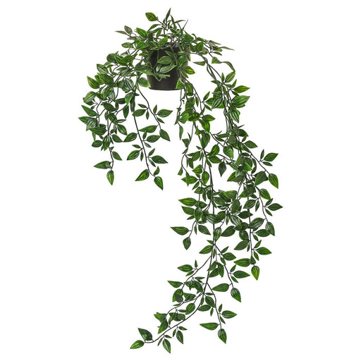 Digital Shoppy Create a cozy and inviting atmosphere with the lifelike and easy-to-care-for IKEA Artificial Hanging Potted Plant - perfect for any space.  40349545 