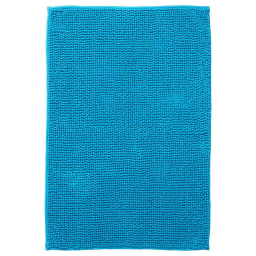 Turquoise bath mat from IKEA with plush texture and anti-slip backing for added safety and comfort 20242423