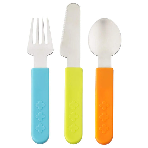 Digital Shoppy IKEA Grip Friendly Baby Spoon Fork Knife Cutlery Set 70158191 design durable feeding baby easy to grip