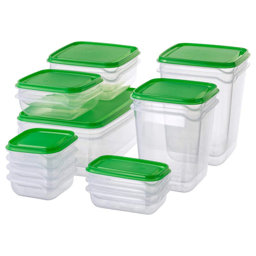 17 durable and reusable IKEA food containers in transparent green 30160964