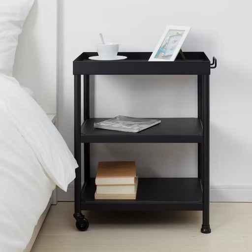 Digital Shoppy IKEA Side table, black, 50x35 cm (19 5/8x13 3/4 ")-side tables with drawers-side table for living room-side table designs with drawers-ikea side table-Digital Shoppy -80471572