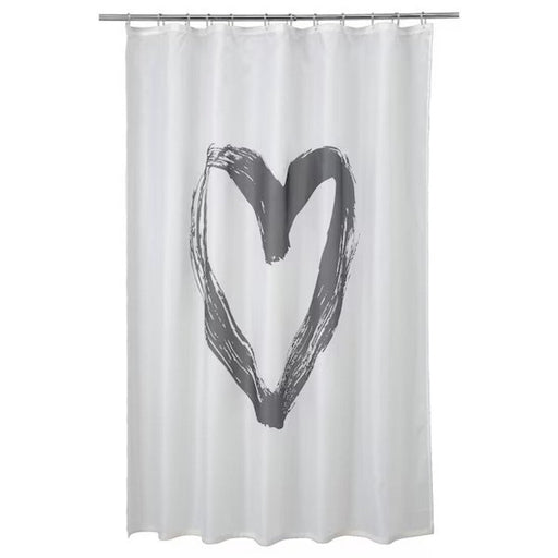 Digital Shoppy IKEA Shower curtain, white/grey, 180x200 cm , online, price, bathtextiles, (71x79 ") 00467866