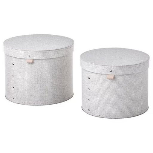 IKEA storage box with lid, white plastic container with a removable top lid, perfect for organizing household items