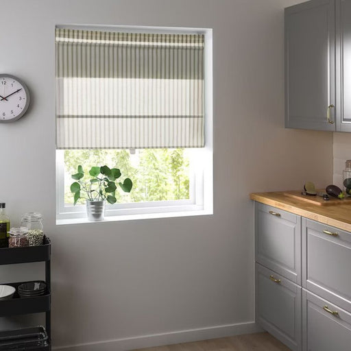 Digital Shoppy IKEA Roman blind, white/green/striped,-roman blinds india-roller blinds-ikea smart blinds- blinds & curtain-digital-shoppy-70491085, 60491081, 20491083