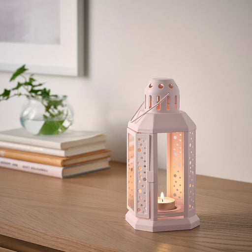 Digital Shoppy IKEA Lantern for tealight, in/outdoor, pale pink, 22 cm-indian candle holders and lanterns-decorative tealight candle holders-small tea light candle size-cage tea light holder-tea light candle holder lantern- Digital Shoppy-10511821    