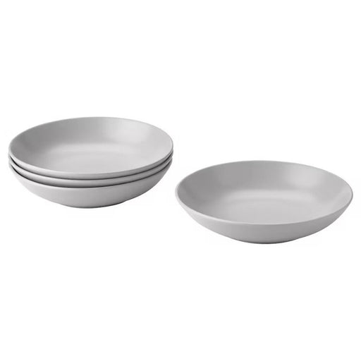 Digital Shoppy IKEA Deep plate, price, online, dinner plates, matt light grey, 23 cm 40479382