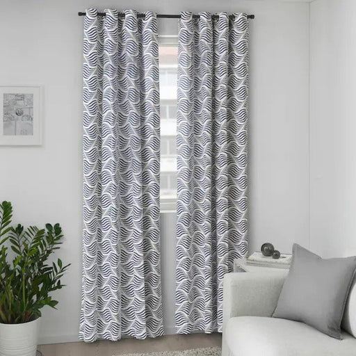  IKEA Curtains, 1 pair, Blue price online door curtain decoration home digital shoppy 80528743