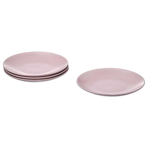 IKEA FÄRGKLAR Side Plate, matt Light Pink , 20 cm - pack of 4plate dinner plate and snacks plates set lunch plate dinner plate and snacks plates side plate digital shoppy 60478211