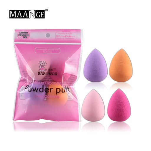 Digital Shoppy 4Pcs/set Mini Beauty Soft Makeup Sponge Puff Face Nose Facial Foundation Base Liquid Powder Blending Drop Shape Cosmetic Tool FREE SHIPPING - digitalshoppy.in